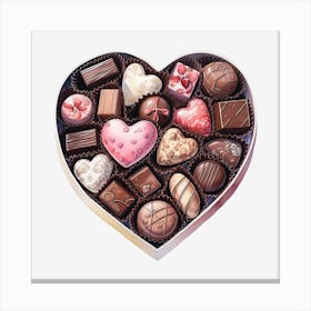 Heart Of Chocolates 1 Canvas Print