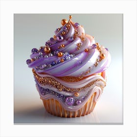 Cupcake 3d 1 Canvas Print