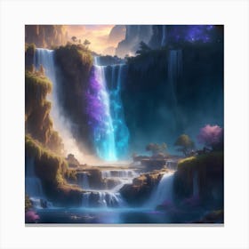 Waterfall In The Forest Canvas Print