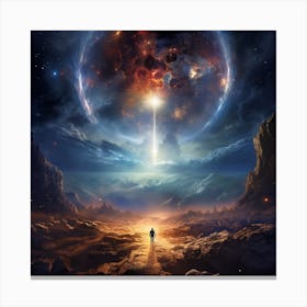 Mankind Breaking Through The Firmament While Showing #9 -Juangisme Canvas Print