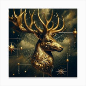 Deer Head 2 Canvas Print