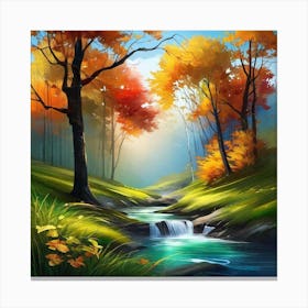 Autumn Landscape Painting 22 Canvas Print