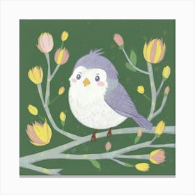 Bird On A Branch Canvas Print