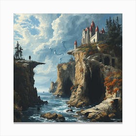 Castle On The Cliffs Canvas Print