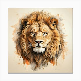 Lion Head 4 Canvas Print