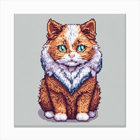 Pixel Cat 1 Canvas Print