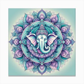 Ganesha Mandala Canvas Print