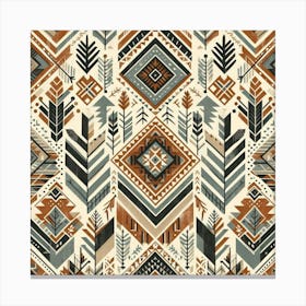 Aztec Pattern 2 Canvas Print