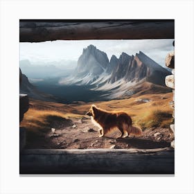 Outside Dog Canvas Print