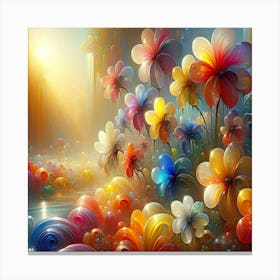 Colorful Flowers 4 Canvas Print