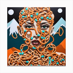 Woman'S Head Canvas Print