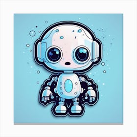 Cute Robot 2 Canvas Print