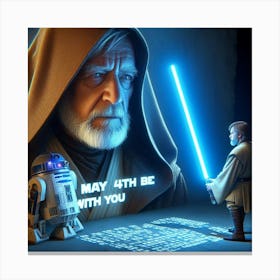 May The Fourth Be With You 5 Canvas Print