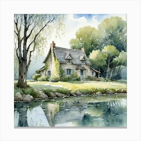 Country house scene 3 Canvas Print