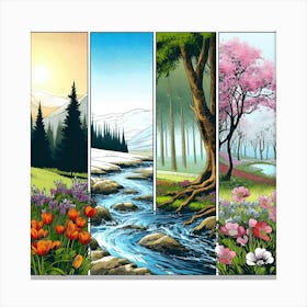 Serene And Peaceful Meadow 11 Canvas Print