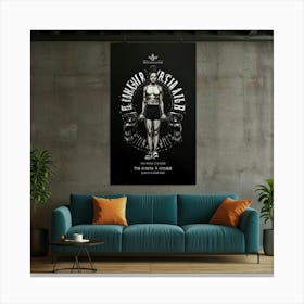 Woman Lifting Weights Canvas Print