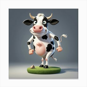 Cartoon Cow 3 Canvas Print