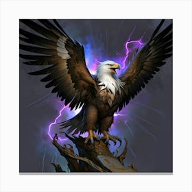 Lightning Eagle Canvas Print