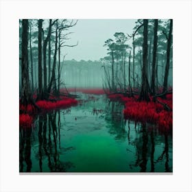 Red Swamp Canvas Print