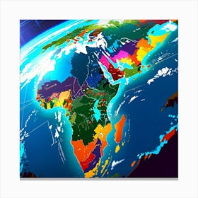 World Map Canvas Print