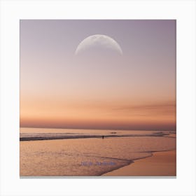 Sunset On The Beach Canvas Print