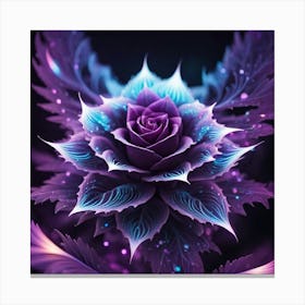 Purple Rose Canvas Print