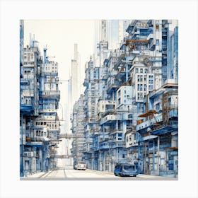 Futuristic City 47 Canvas Print