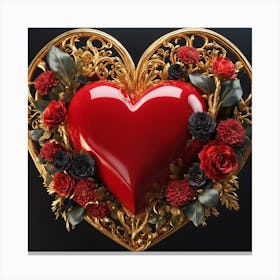Valentine'S Day Heart Canvas Print