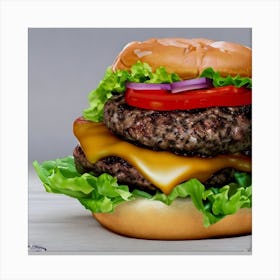 Burger 4 Canvas Print