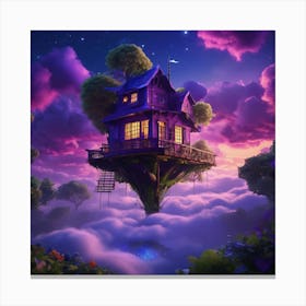 House In The Sky Canvas Print