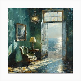 Room By The Sea Canvas Print
