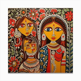 Indian painting for wall decor Canvas Print
