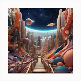 'Stairway To The Stars' Canvas Print