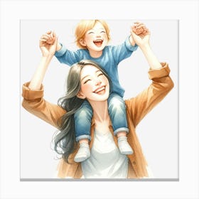 Mother And Child Canvas Print