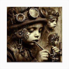 Steampunk Child Canvas Print