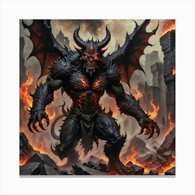 Demon Canvas Print