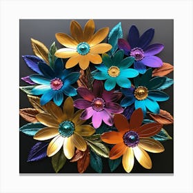 Colorful Flowers 1 Canvas Print