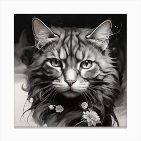 Cat Portrait 4 Canvas Print