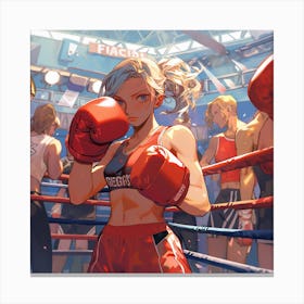 Boxing Girl 2 Canvas Print