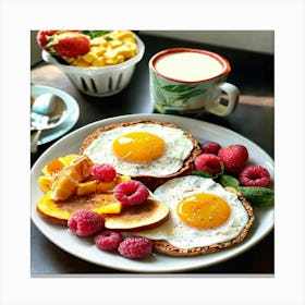 Breakfast Canvas Print