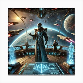 Void Commander Astaris Fleet Command Canvas Print