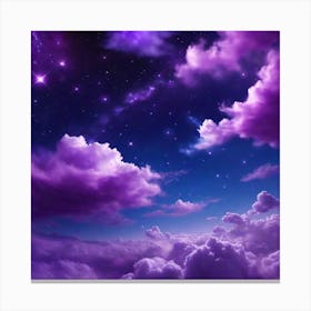 Purple Clouds In The Sky Canvas Print