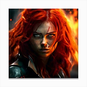 Avengers Black Widow Canvas Print