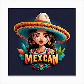 Mexican Girl 85 Canvas Print