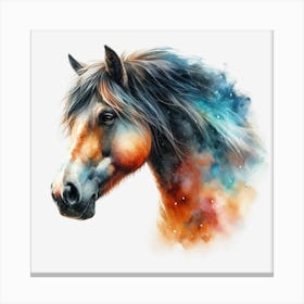 Galaxy Horse Canvas Print