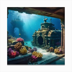 Underwater Scene Canvas Print