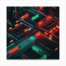 Abstract Cityscape Canvas Print