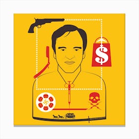 Tarantino Directors Cut Square Canvas Print