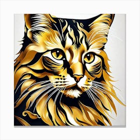 Golden Cat 30 Canvas Print