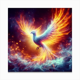 Digital Phoenix11 Canvas Print